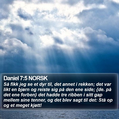 Daniel 7:5 NORSK Bible Verse Image