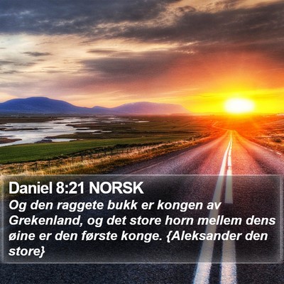 Daniel 8:21 NORSK Bible Verse Image