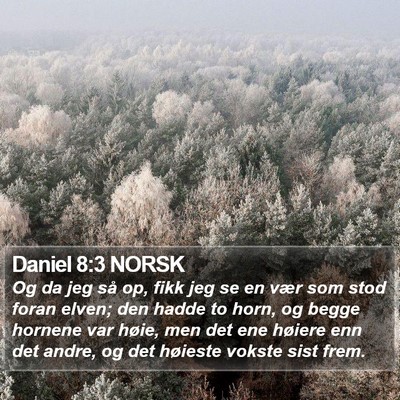 Daniel 8:3 NORSK Bible Verse Image