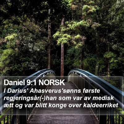 Daniel 9:1 NORSK Bible Verse Image