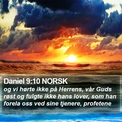 Daniel 9:10 NORSK Bible Verse Image