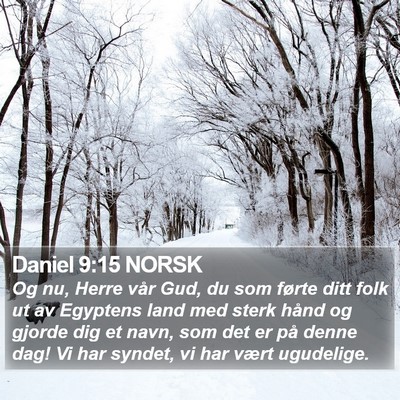 Daniel 9:15 NORSK Bible Verse Image