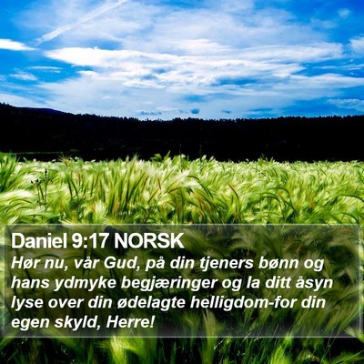 Daniel 9:17 NORSK Bible Verse Image