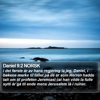 Daniel 9:2 NORSK Bible Verse Image