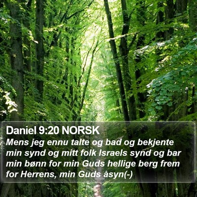 Daniel 9:20 NORSK Bible Verse Image