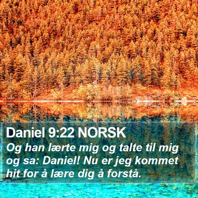 Daniel 9:22 NORSK Bible Verse Image