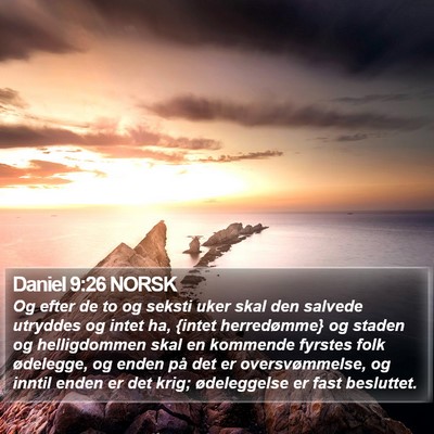 Daniel 9:26 NORSK Bible Verse Image