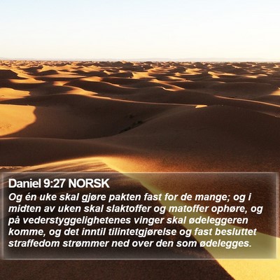 Daniel 9:27 NORSK Bible Verse Image