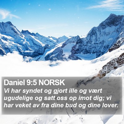 Daniel 9:5 NORSK Bible Verse Image