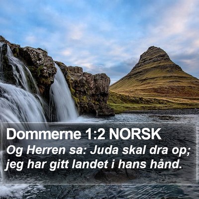 Dommerne 1:2 NORSK Bible Verse Image