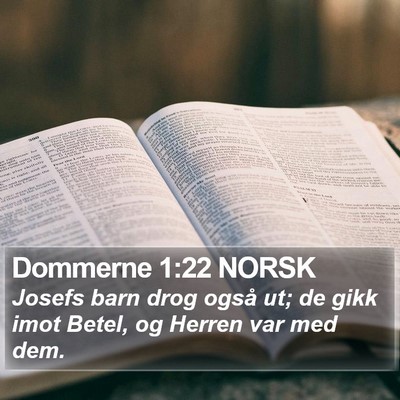 Dommerne 1:22 NORSK Bible Verse Image