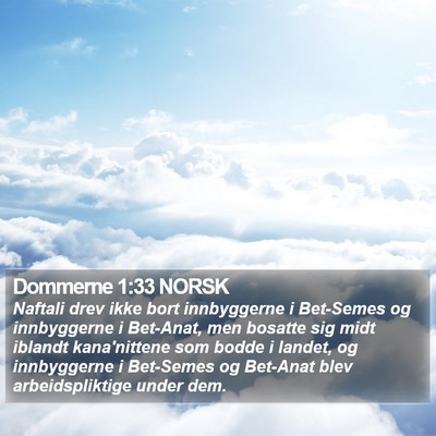 Dommerne 1:33 NORSK Bible Verse Image