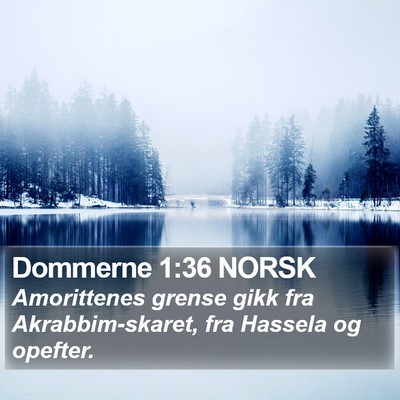 Dommerne 1:36 NORSK Bible Verse Image