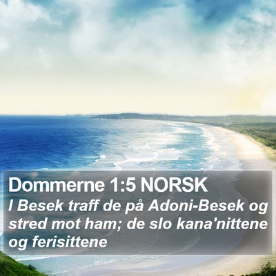 Dommerne 1:5 NORSK Bible Verse Image