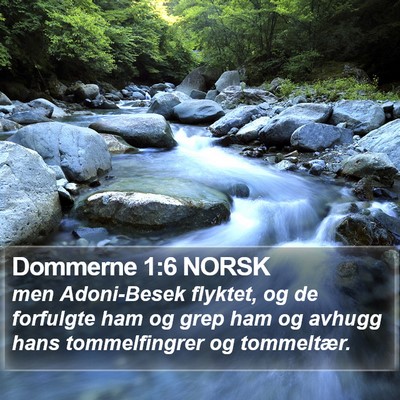 Dommerne 1:6 NORSK Bible Verse Image