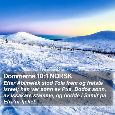 Dommerne 10:1 NORSK Bible Verse Image