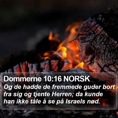 Dommerne 10:16 NORSK Bible Verse Image