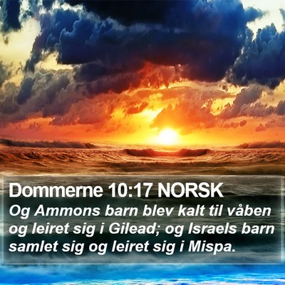 Dommerne 10:17 NORSK Bible Verse Image