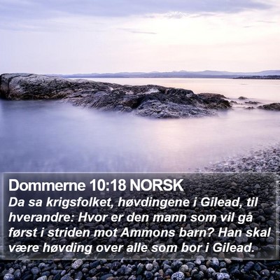 Dommerne 10:18 NORSK Bible Verse Image