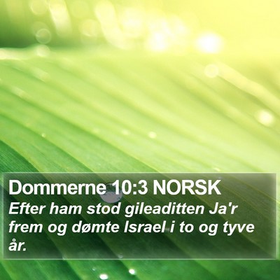 Dommerne 10:3 NORSK Bible Verse Image