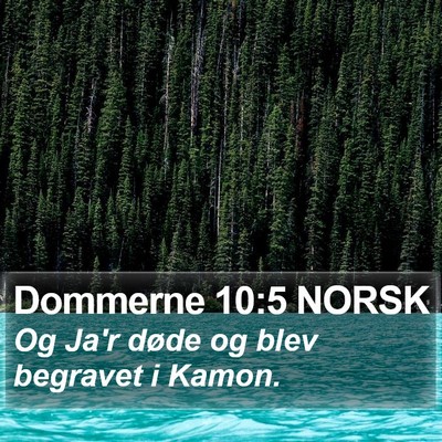 Dommerne 10:5 NORSK Bible Verse Image