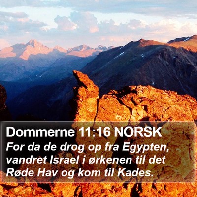 Dommerne 11:16 NORSK Bible Verse Image
