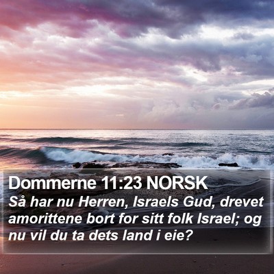Dommerne 11:23 NORSK Bible Verse Image