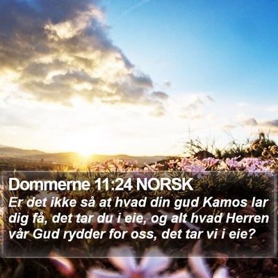 Dommerne 11:24 NORSK Bible Verse Image