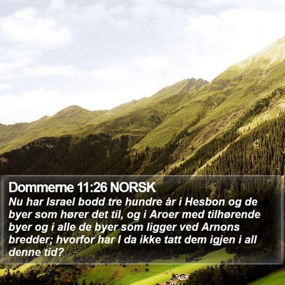 Dommerne 11:26 NORSK Bible Verse Image