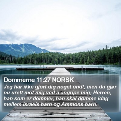 Dommerne 11:27 NORSK Bible Verse Image