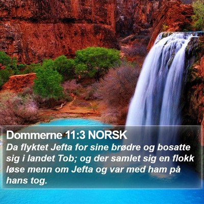 Dommerne 11:3 NORSK Bible Verse Image