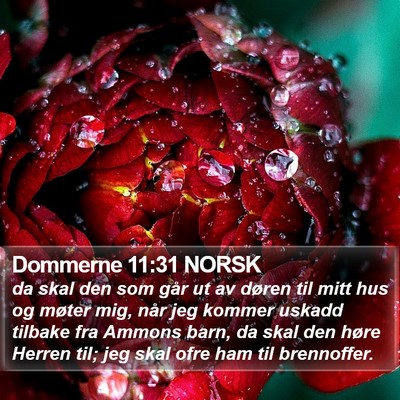 Dommerne 11:31 NORSK Bible Verse Image