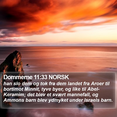Dommerne 11:33 NORSK Bible Verse Image