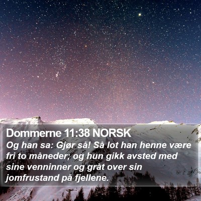 Dommerne 11:38 NORSK Bible Verse Image