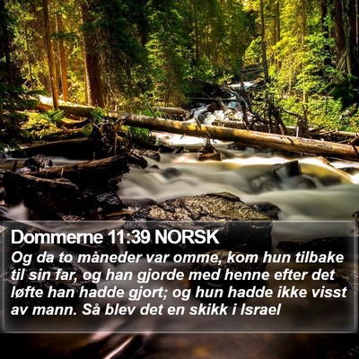 Dommerne 11:39 NORSK Bible Verse Image
