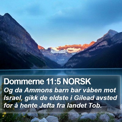 Dommerne 11:5 NORSK Bible Verse Image