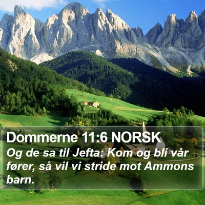 Dommerne 11:6 NORSK Bible Verse Image