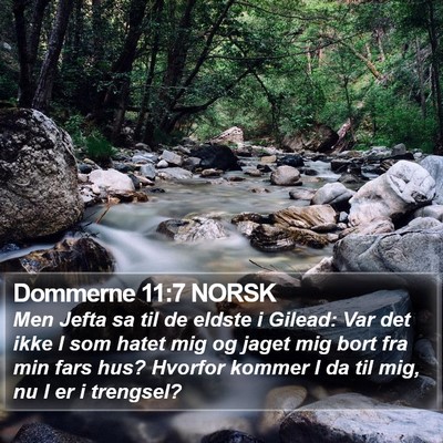 Dommerne 11:7 NORSK Bible Verse Image