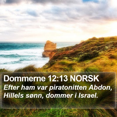 Dommerne 12:13 NORSK Bible Verse Image