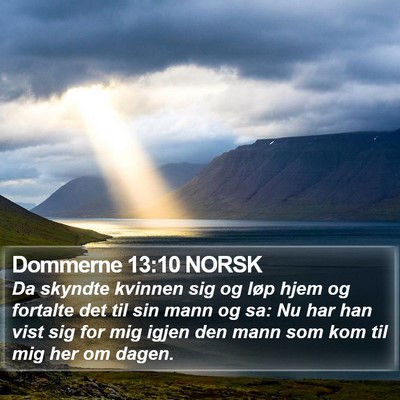 Dommerne 13:10 NORSK Bible Verse Image