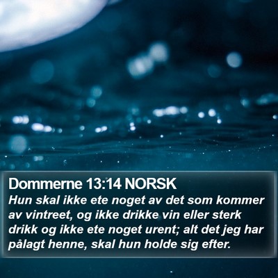 Dommerne 13:14 NORSK Bible Verse Image