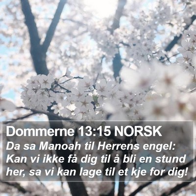 Dommerne 13:15 NORSK Bible Verse Image