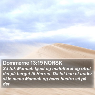 Dommerne 13:19 NORSK Bible Verse Image