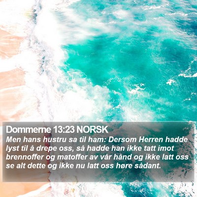 Dommerne 13:23 NORSK Bible Verse Image