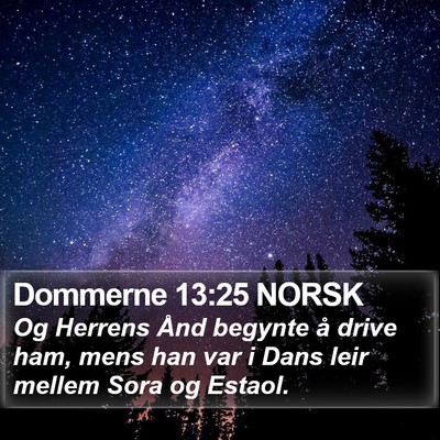 Dommerne 13:25 NORSK Bible Verse Image