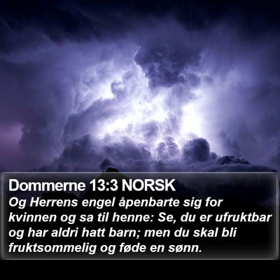 Dommerne 13:3 NORSK Bible Verse Image