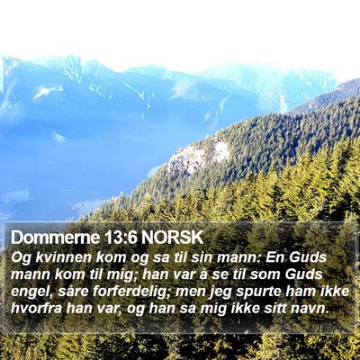 Dommerne 13:6 NORSK Bible Verse Image