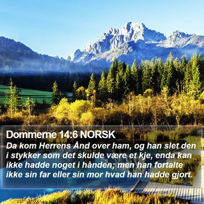 Dommerne 14:6 NORSK Bible Verse Image