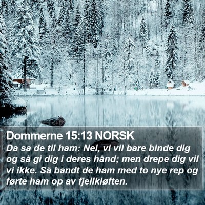 Dommerne 15:13 NORSK Bible Verse Image