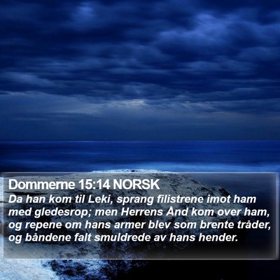 Dommerne 15:14 NORSK Bible Verse Image